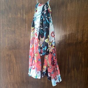 Vince Camuto Floral Multicolor Silk Scarf